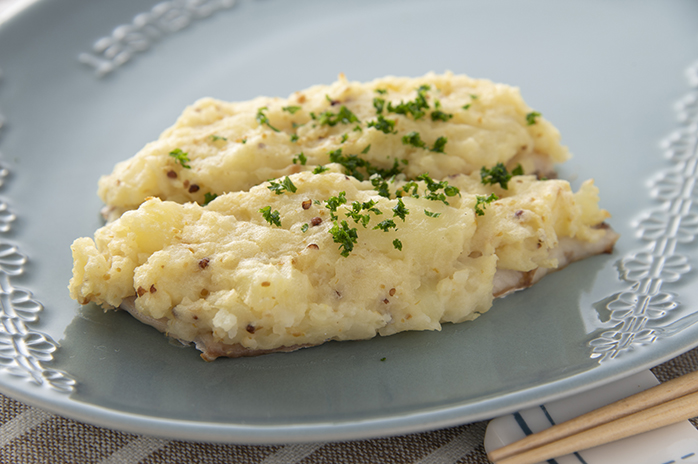 トビウオのポテト焼き